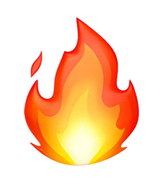 Картинка смайла огонь