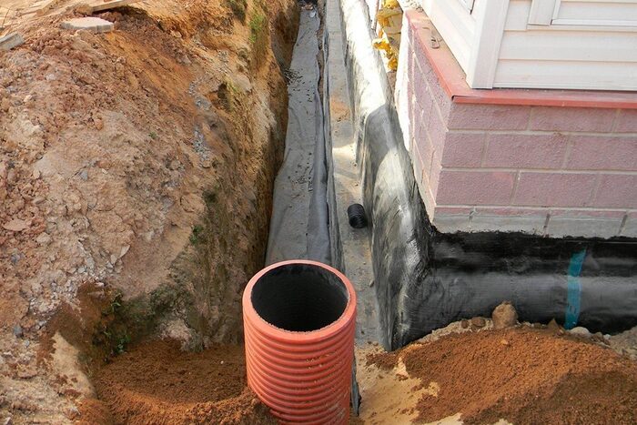 Устройство дренажей