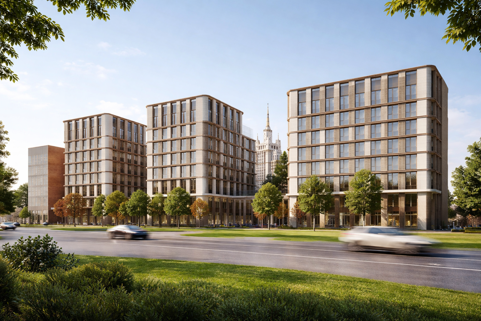 Фасад клубного дома