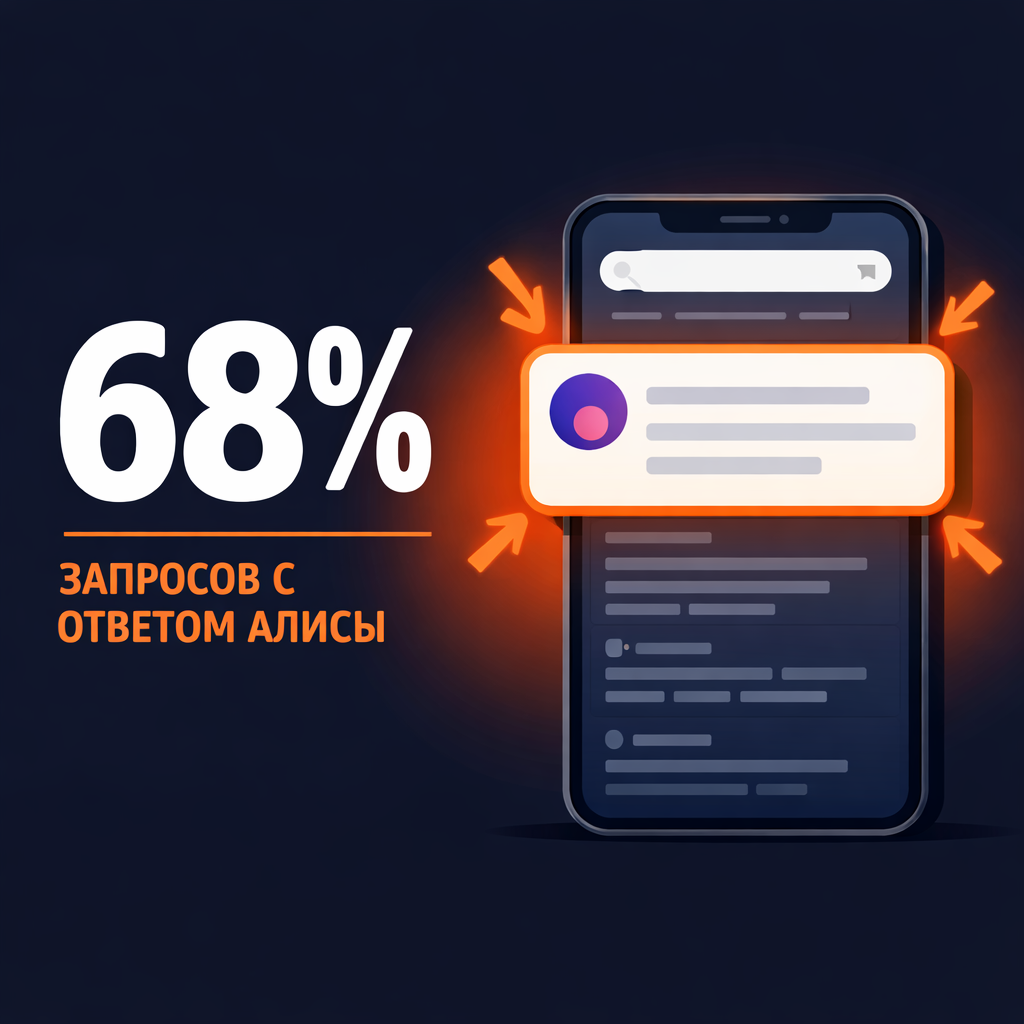 68% запросов с ответом Алисы