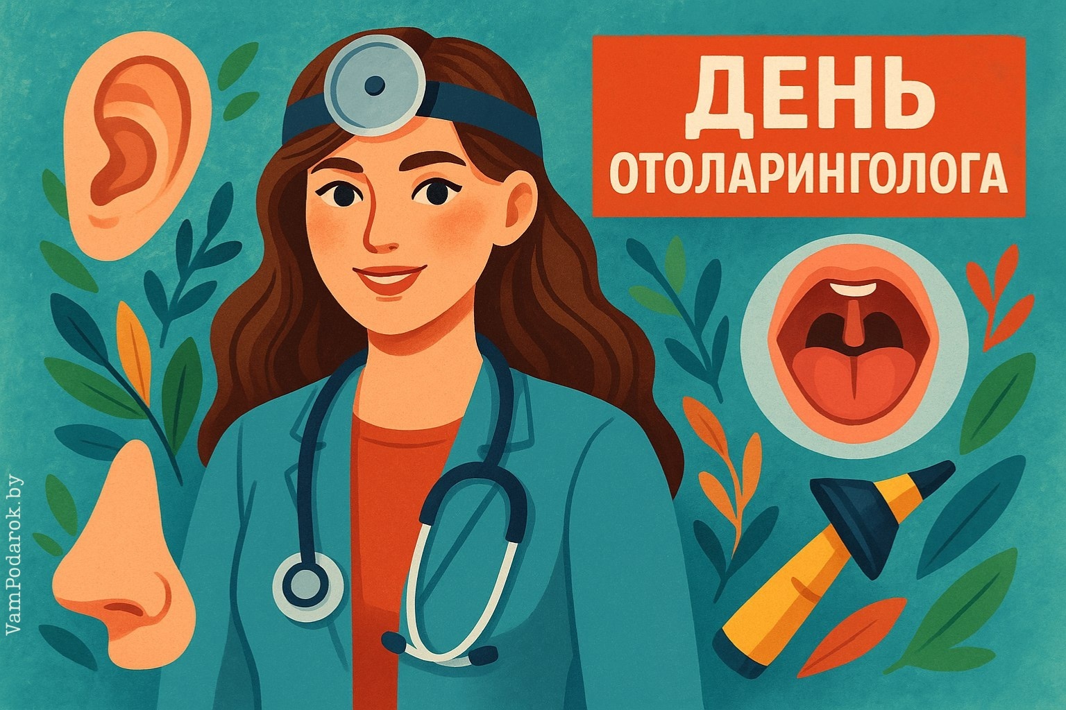 День отоларинголога – открытка