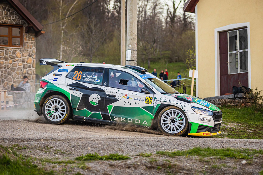 Сами Паяри и Энни Мялконен, Škoda Fabia RS Rally2 (AW TS 401), ралли Хорватия 2023