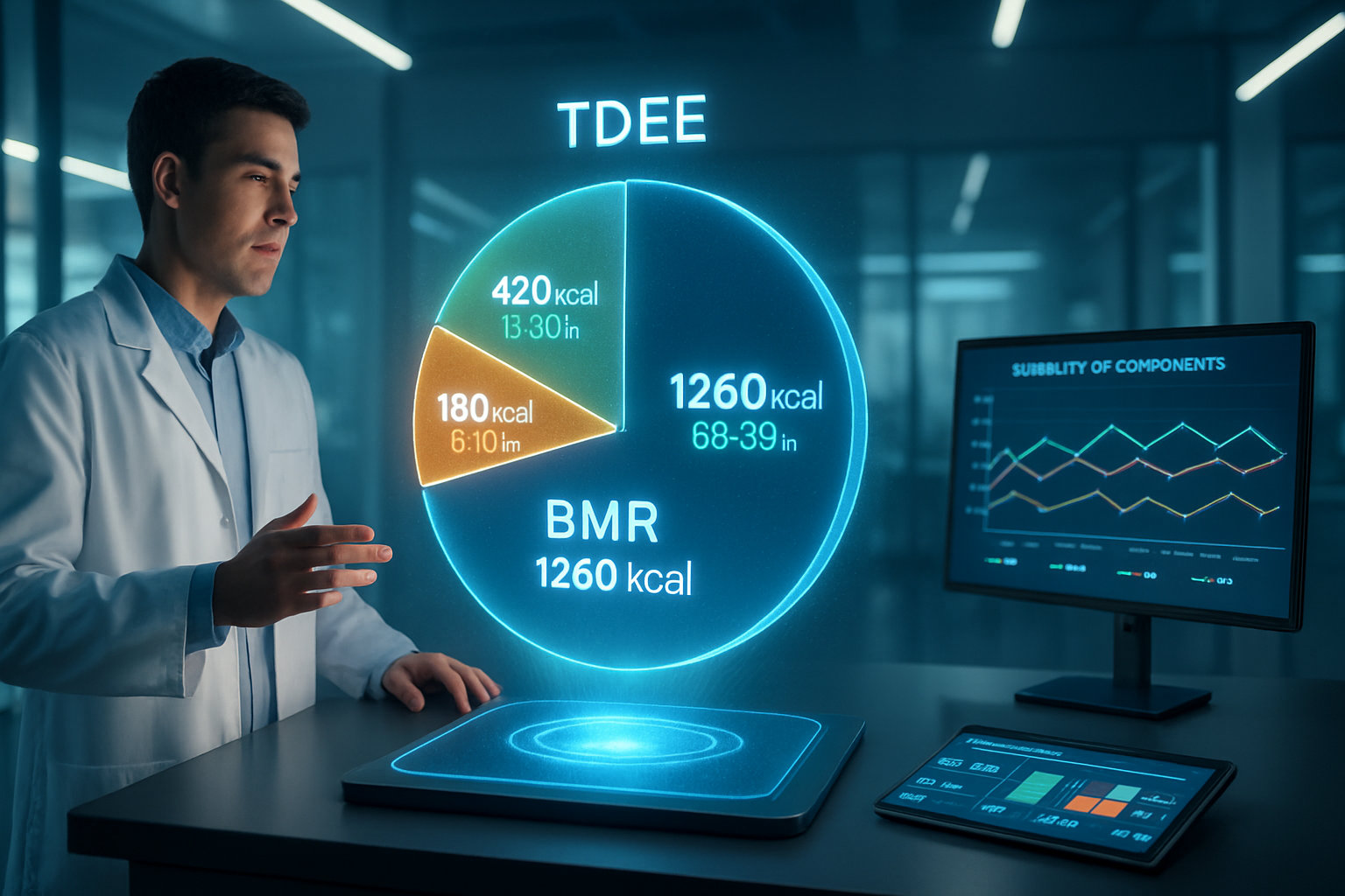  Из каких компонентов состоит суточный расход калорий