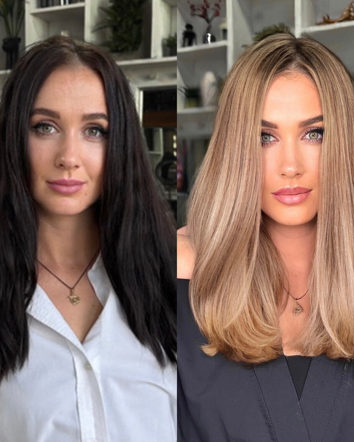 Реальная работа LABARNARDA — профессиональный выход из тёмного цвета волос в многогранный блонд в Москве