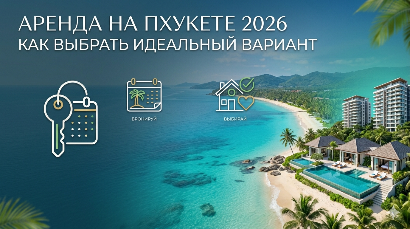 # Аренда недвижимости на Пхукете в 2026: как выбрать идеальный вариант для отдыха  Опубликовано: 1 апреля 2026 Обновлено: 1 апреля 2026  ---  ## Почему отдых на Пхукете начинается с правильного жилья  Отдых на Пхукете — это не только море и пляжи. Это ком