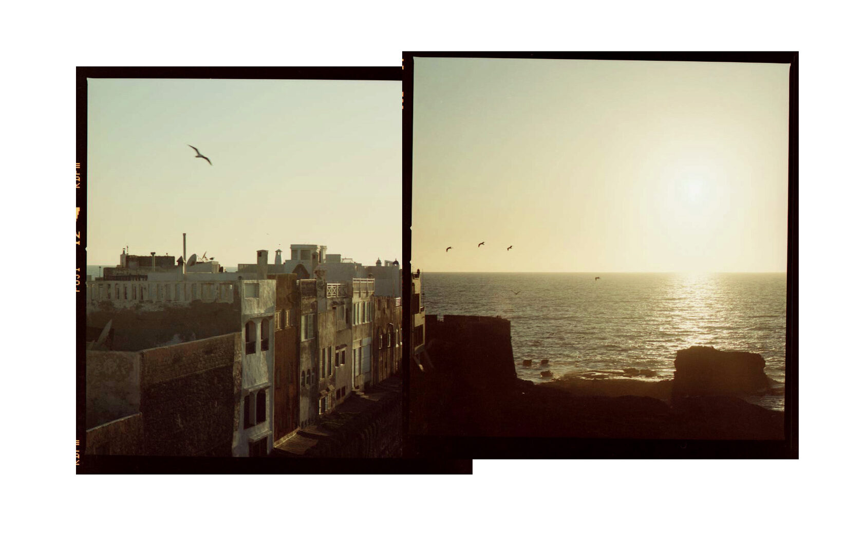 Morocсo. Essaouira. Ocean view. Color negative. 2011