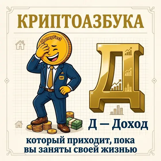 Карточка Криптоазбуки: Д — Доход