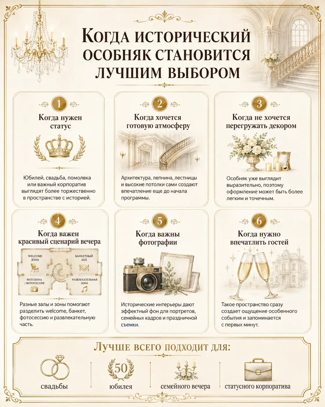 Когда исторический особняк становится лучшим выбором для мероприятия