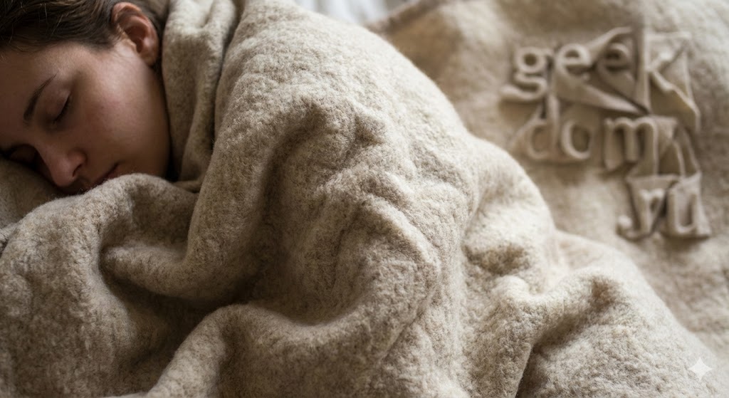 Спящий человек под теплым одеялом традиция здорового отдыха.