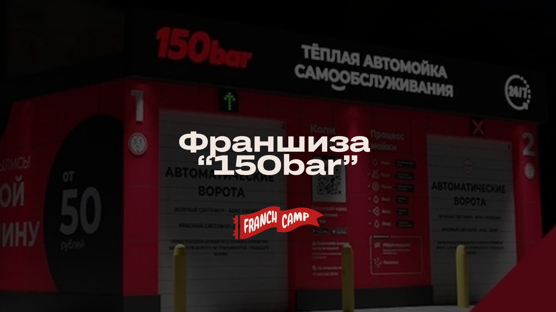 Как открыть автомойку 150 bar с FranchCamp?