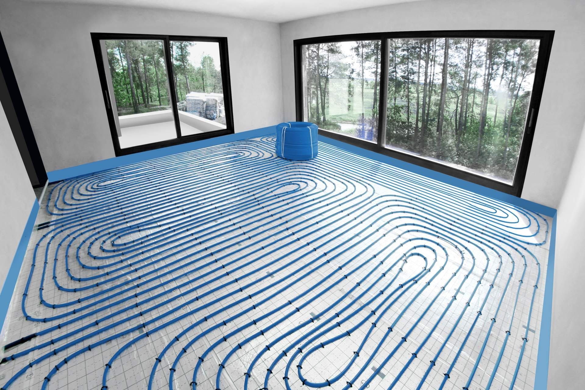 установка теплого водяного пола