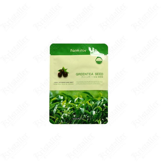 Тканевая маска для лица с семенами зелёного чая - FarmStay Green Tea ...