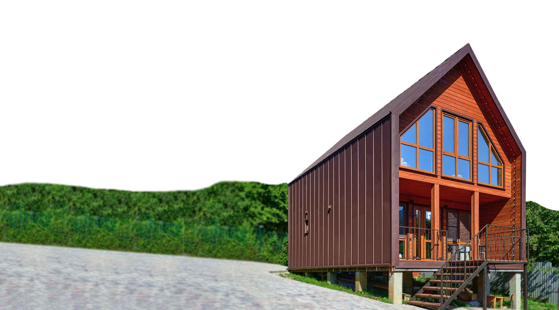 Гостевой дом Горная Мята в Мезмае — современное шале с панорамными окнами