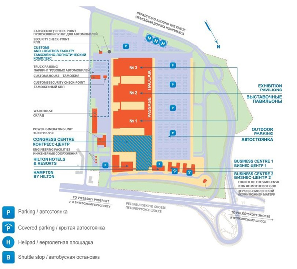 Экспофорум санкт петербург схема павильонов