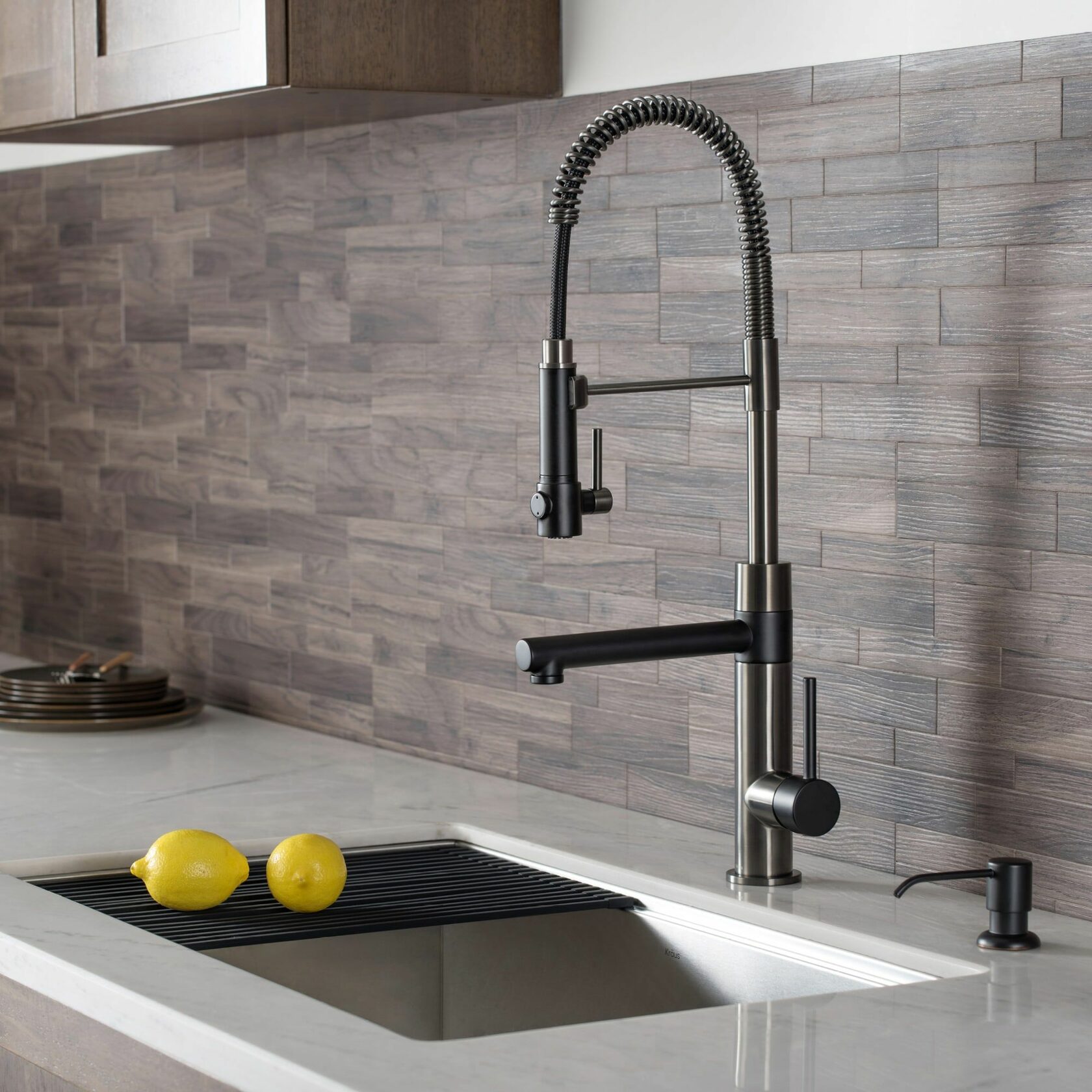 Кухонний змішувач Kraus KPF-1603MBSB - изображение 7