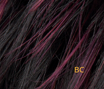 Wig Talia mono Blackcherry mix Hairpower Ellen Wille Парик Талиа моно Блэкчерри микс цвет Черный с фиолетовыми прядями оттенок Хэирпауэр Еллен Уилл