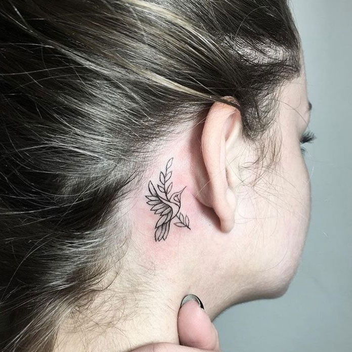 Татуировка за ухом, фото тату для мужчин и женщин, бесплатный эскиз! | Tattoo Academy
