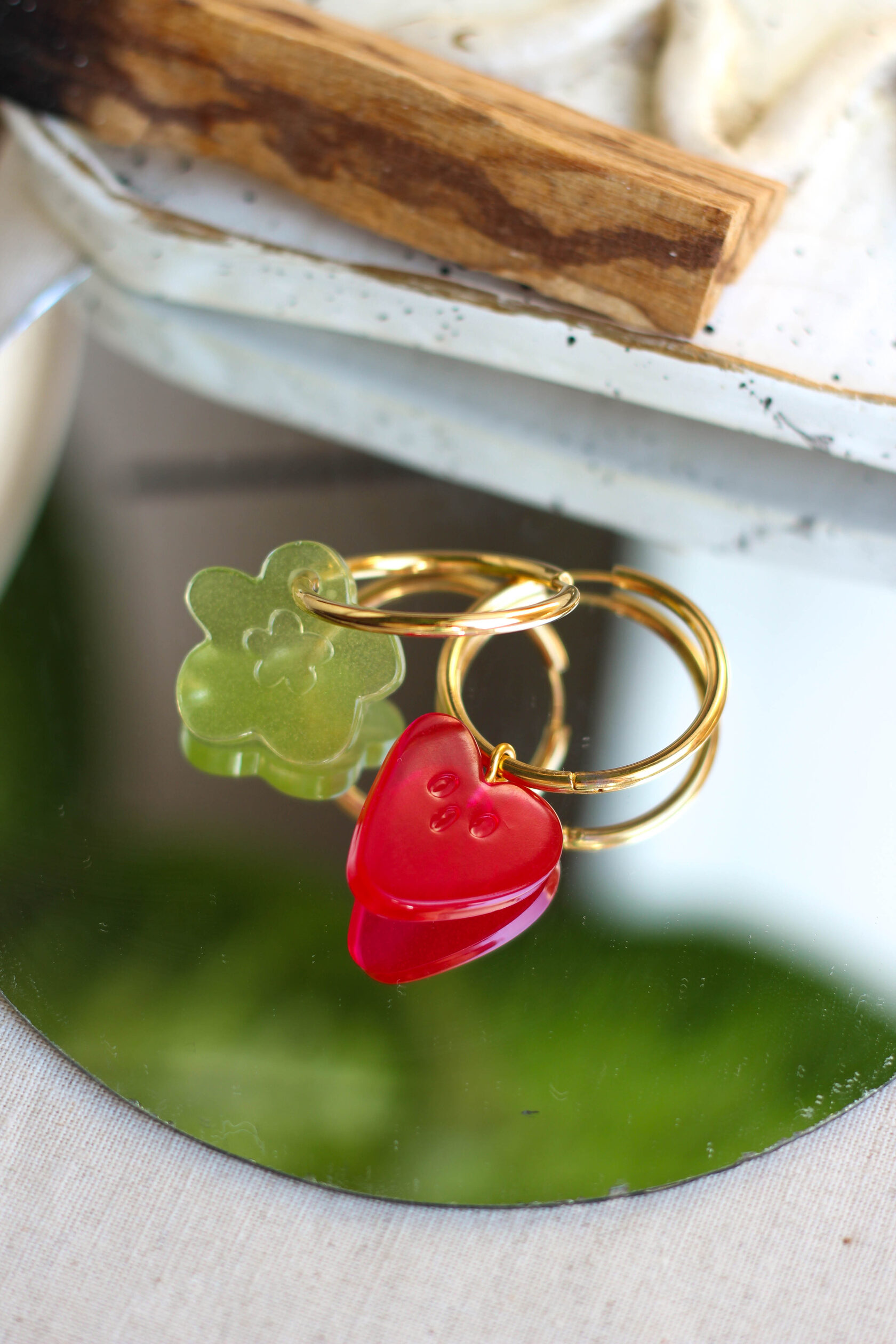 Серьги из эпоксидной смолы