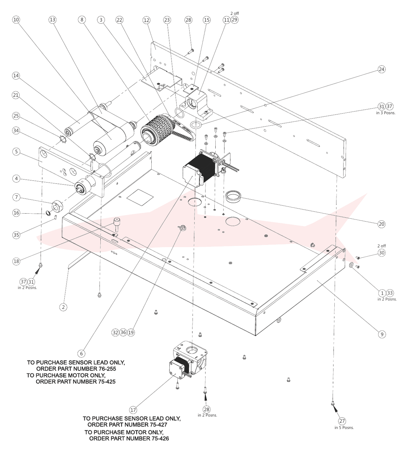 Morgana Documaster Pro 7-03-16 Feed Bed Assembly — схема деталей