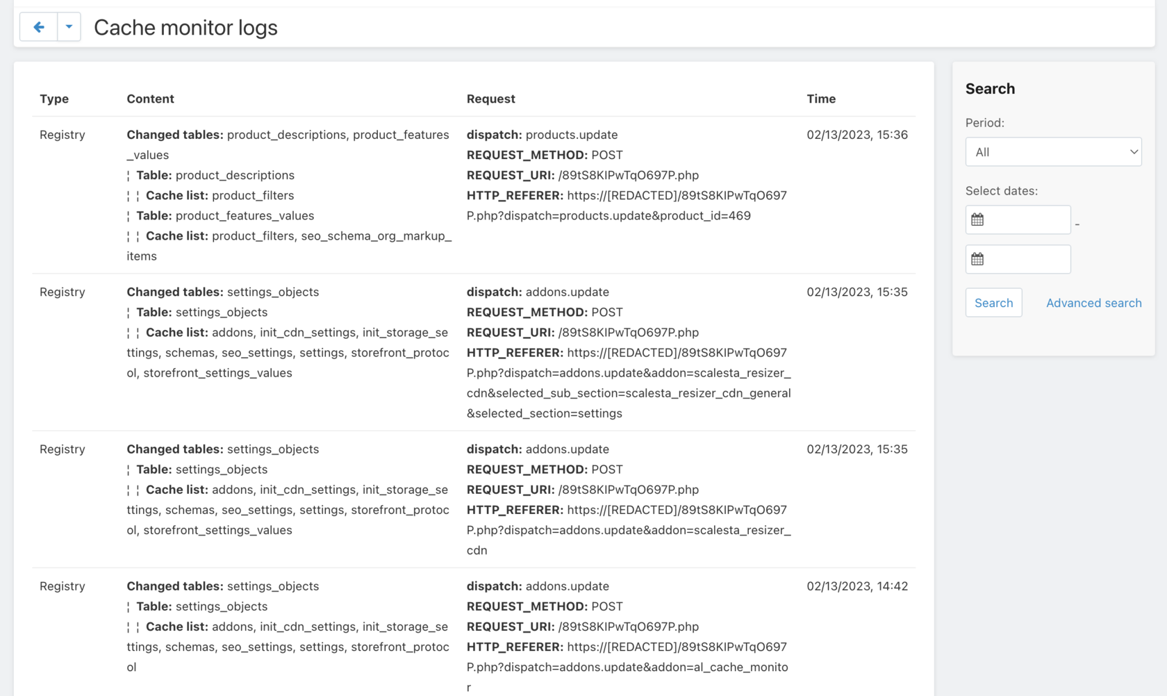 ASAP Lab Cache Monitor