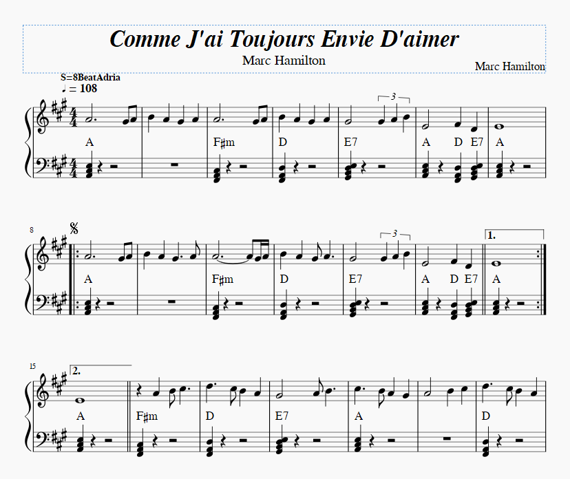 Comme j'ai toujours envie d'aimer