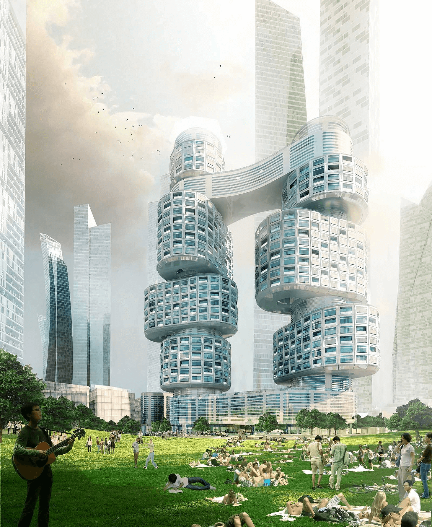 Velo Towers / asymptote Architecture