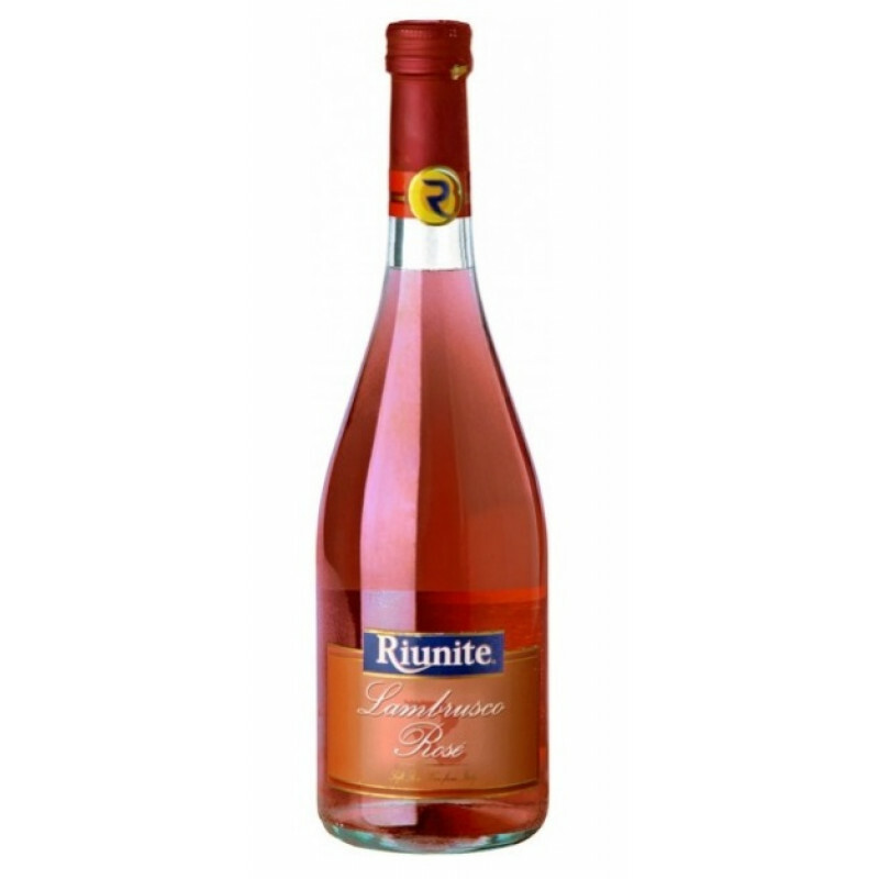 Ламбруско розовое полусладкое. Вино riunite Lambrusco Rose. Вино Риуните Ламбруско 0.75. Вино игристое Ламбруско riunite розовое.
