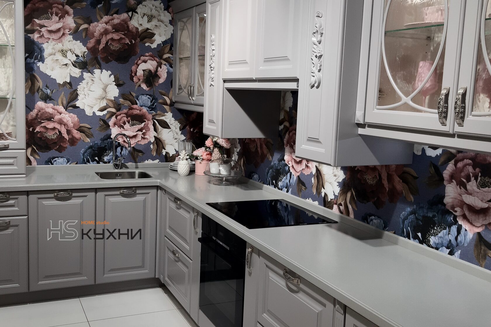 угловая кухня из МДФ эмаль 