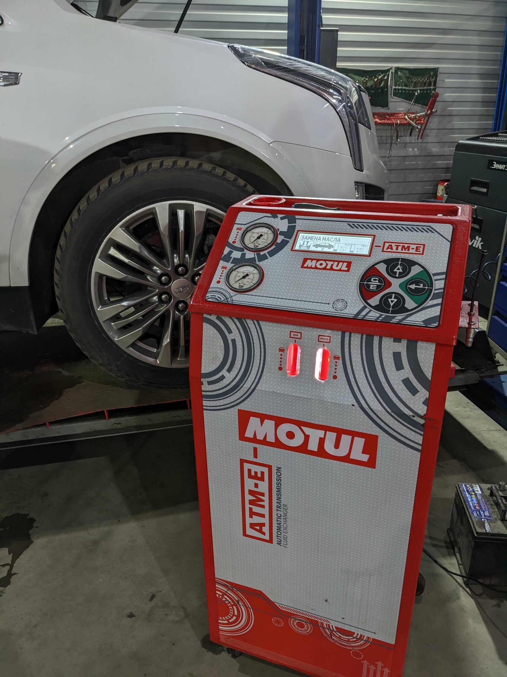 Результат обслуживания АКПП Cadillac в Motul Team