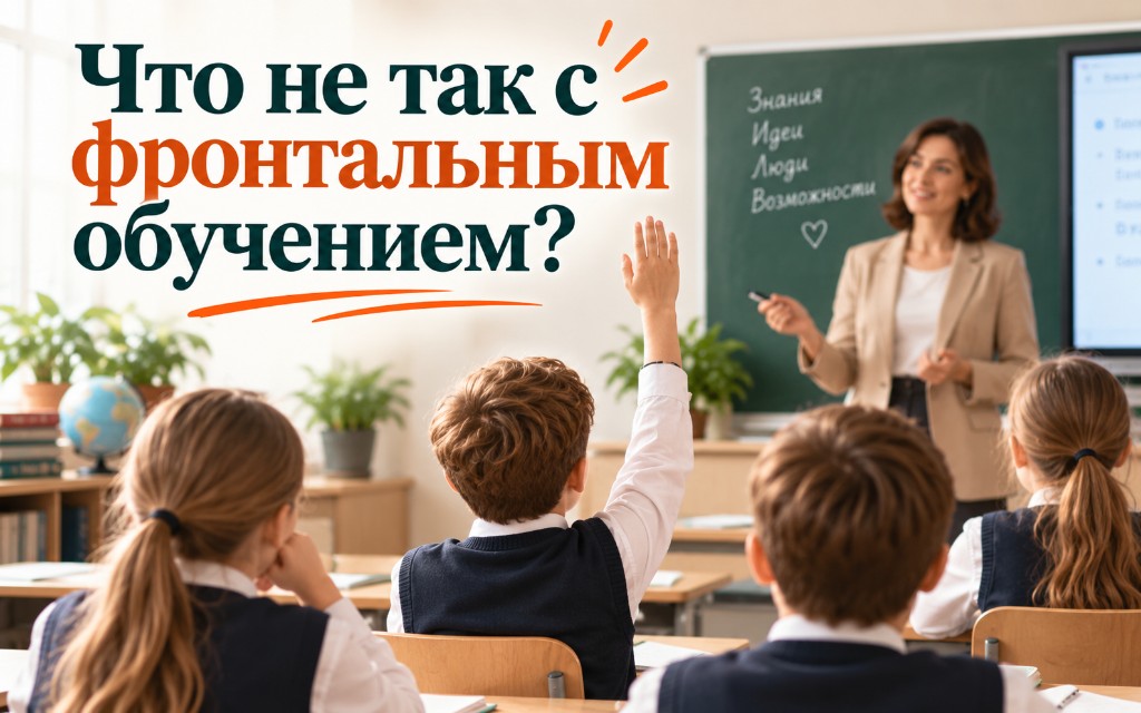 Что не так с фронтальным обучением? Учитель у доски, ученик поднимает руку