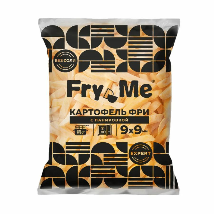 Картофель фри 9*9 мм с панировкой Fry Me LW 2,5 кг