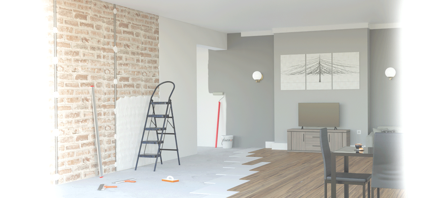 механизированная штукатурка стен под ключ