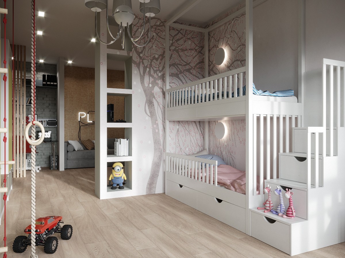 Мебель для детской комнаты на заказ в СПб от производителя HOLY-CITY