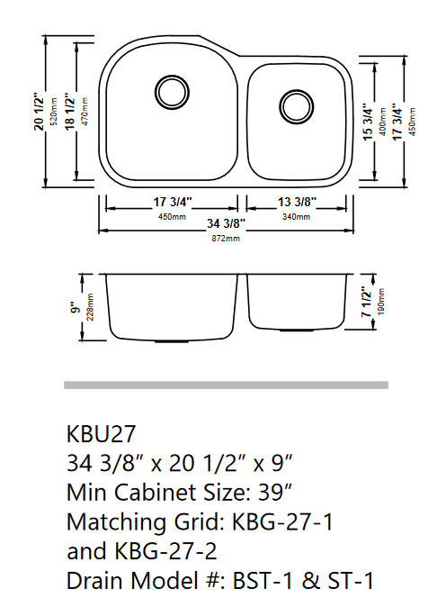 Кухонна мийка Kraus KBU27 - изображение 4