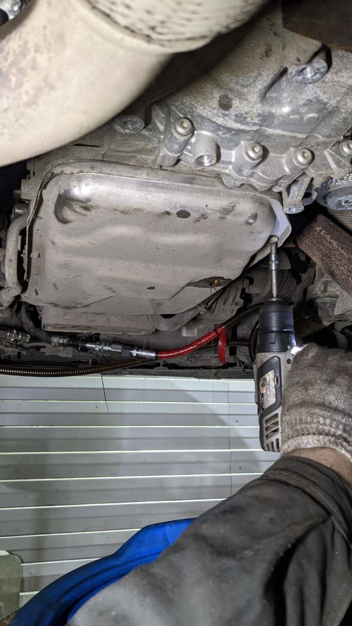 Снятие поддона АКПП Audi A8