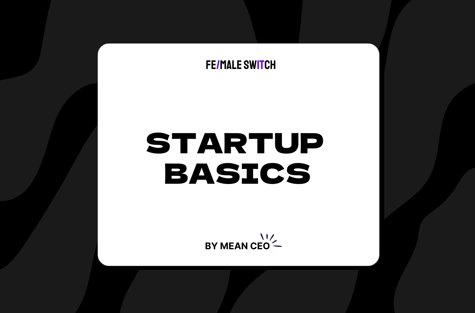 The startup journey: It's not just about being first or best