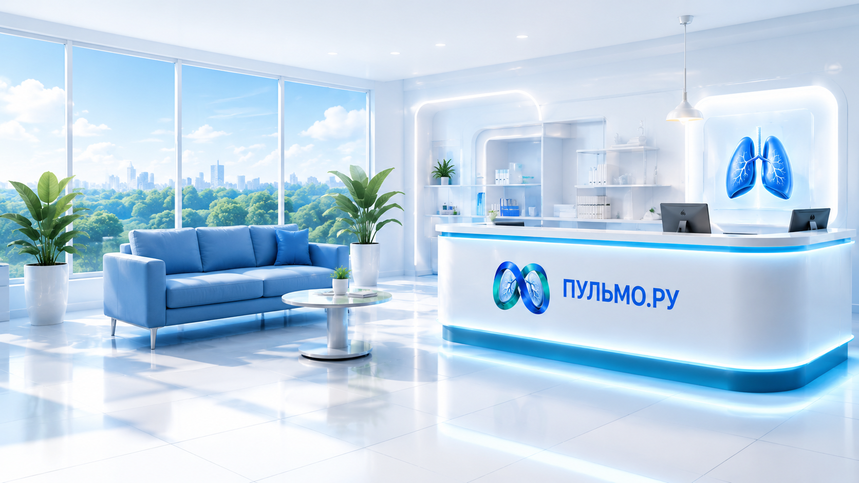 Интерьер клиники ПУЛЬМО.РУ
