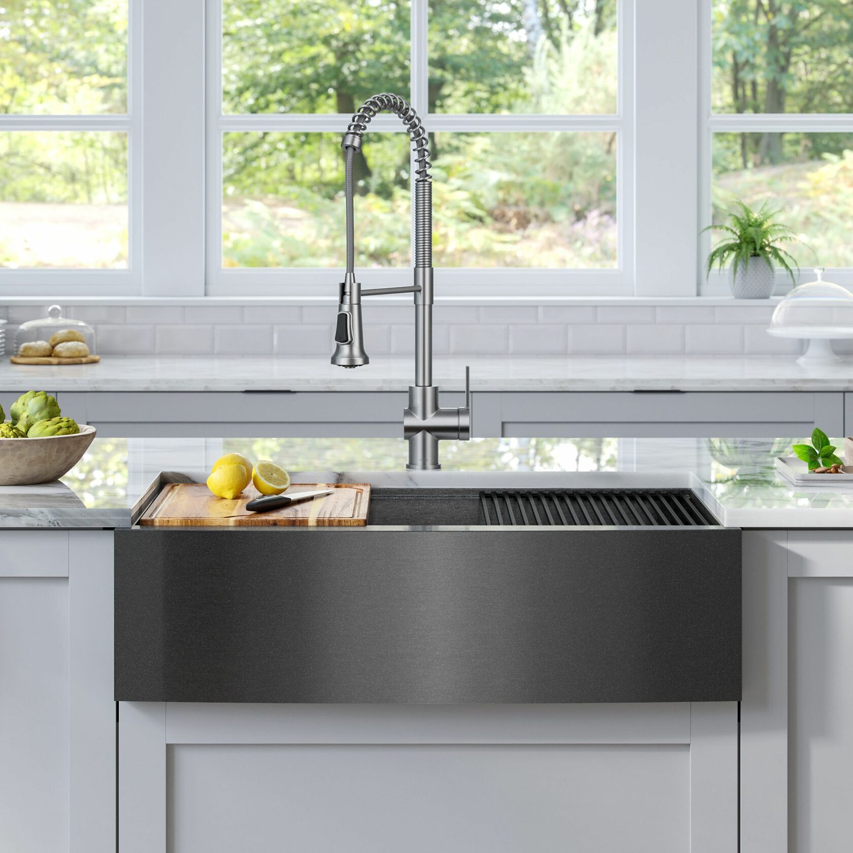 Кухонная мойка Kraus KWF210-33/PGM - изображение 4