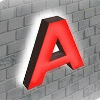 буквы с лицевой и задней подсветкой