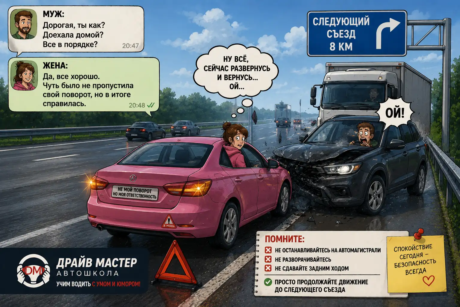 Остановка на автомагистрали