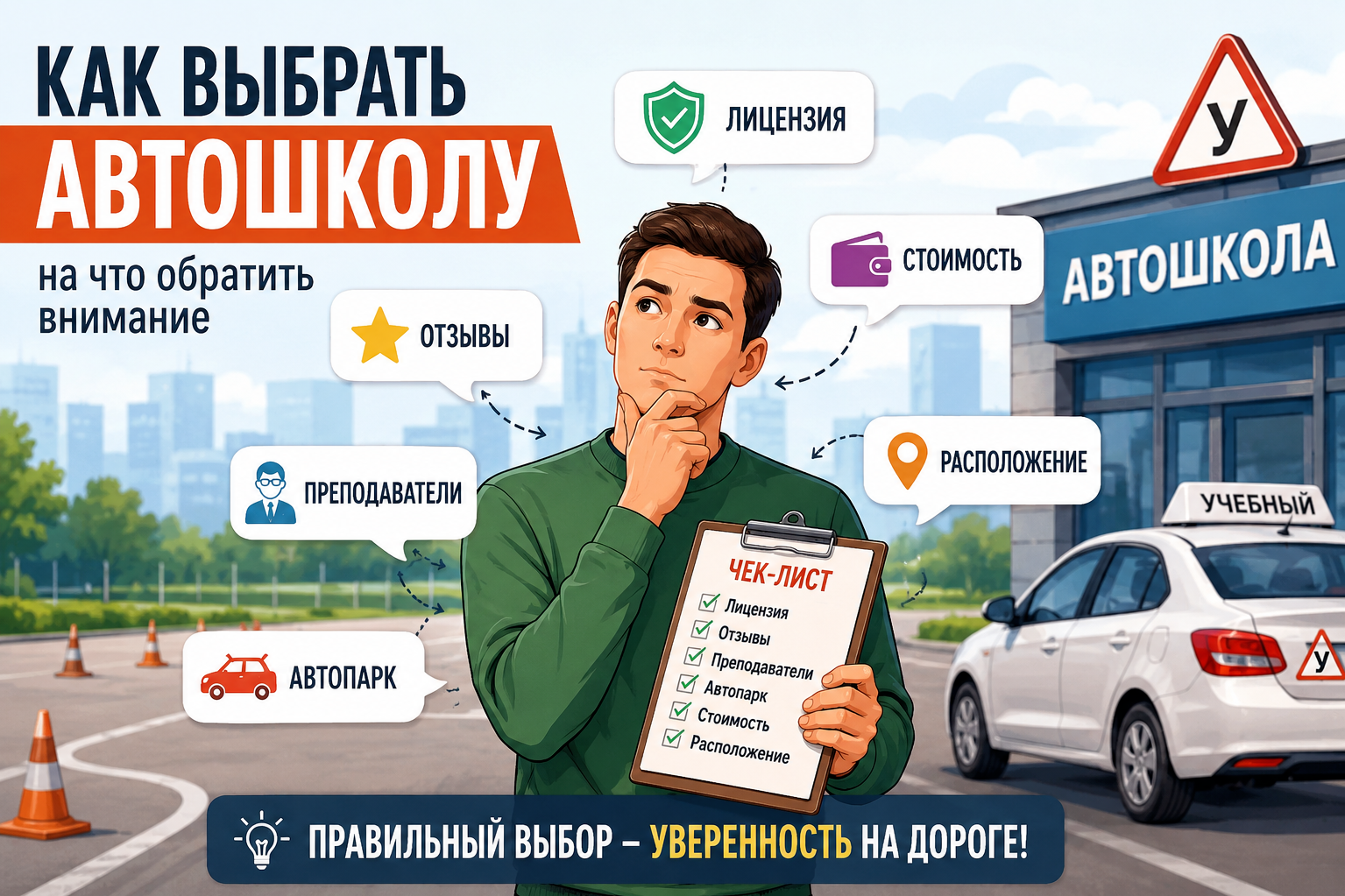 Советы по выбору автошколы