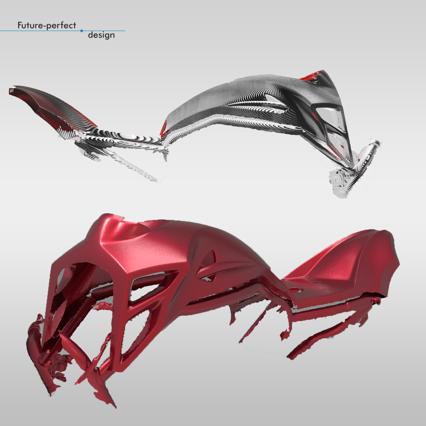 3d сканирование деталей мотоцикла Создание 3д модели для производства. future-perfect.design