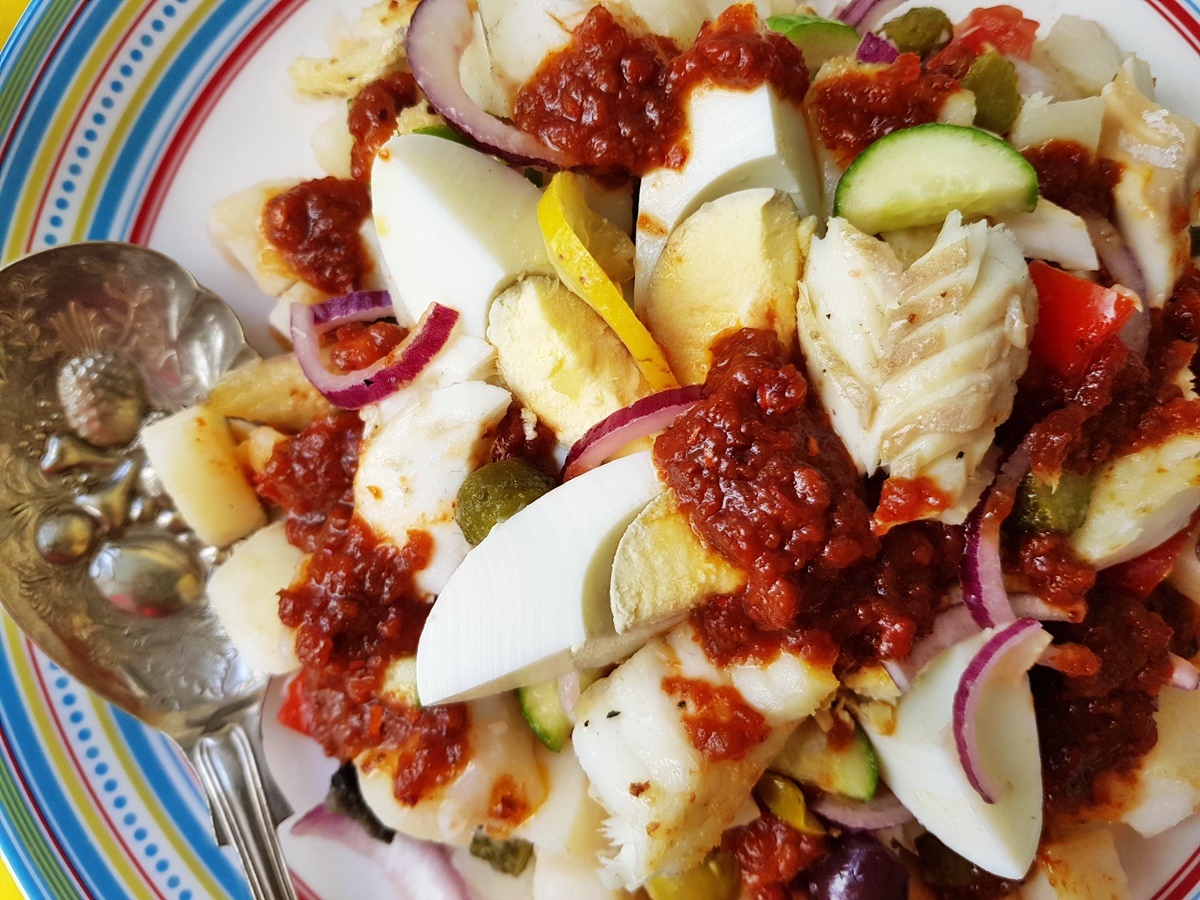 Картофельный салат с рыбой. Фото рецепт. Вкусный Израиль.