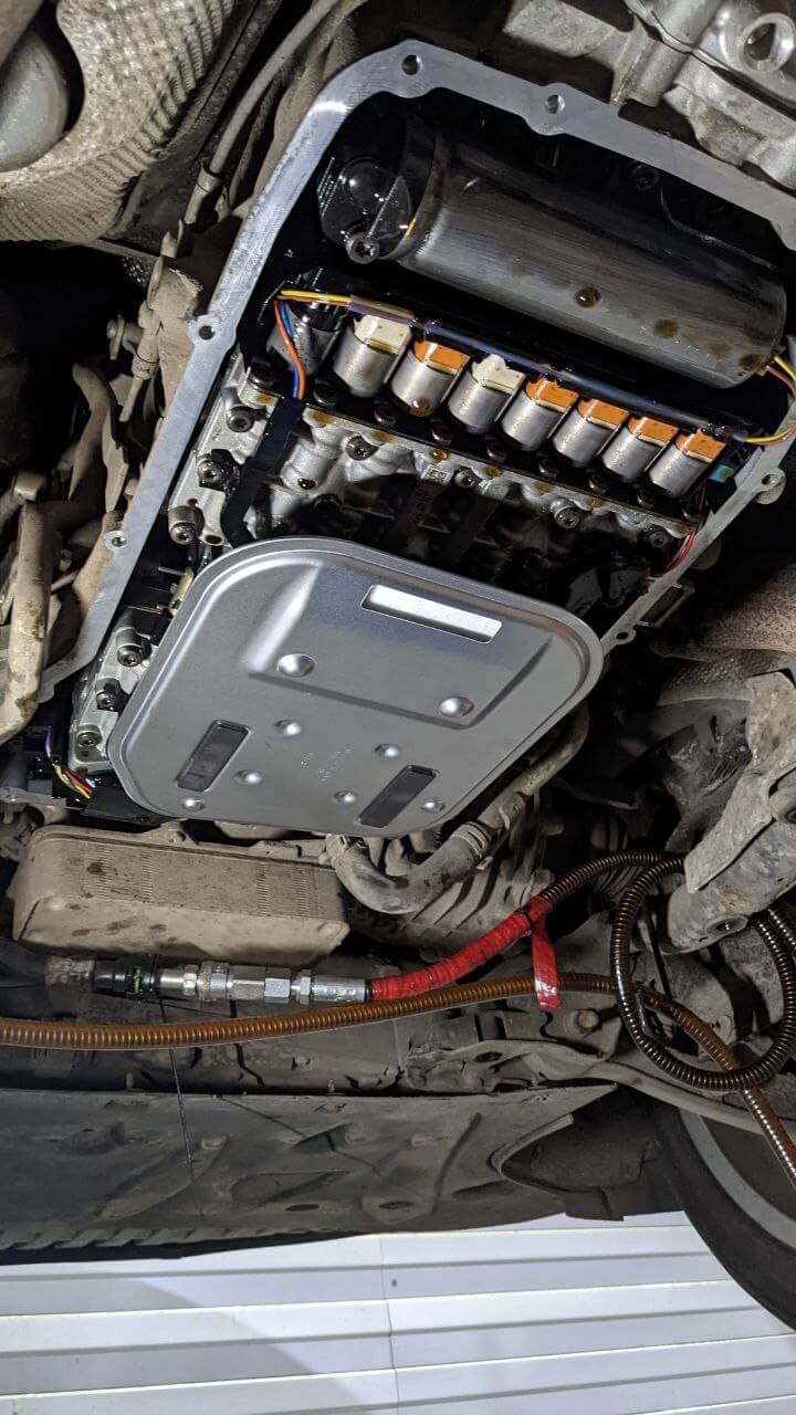 Установка нового фильтра АКПП Audi