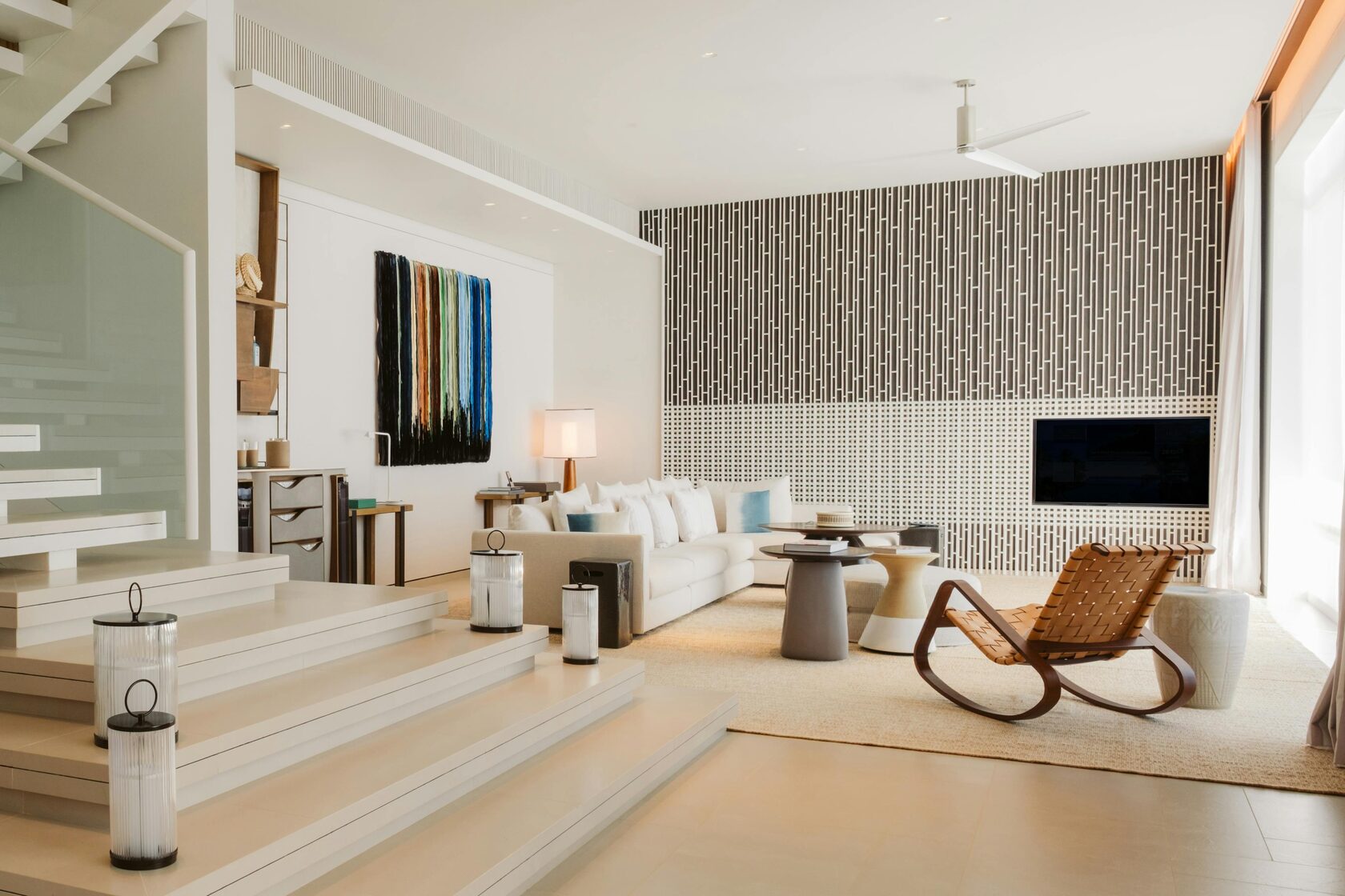 Гостиная Beach Retreat Villa Cheval Blanc Seychelles