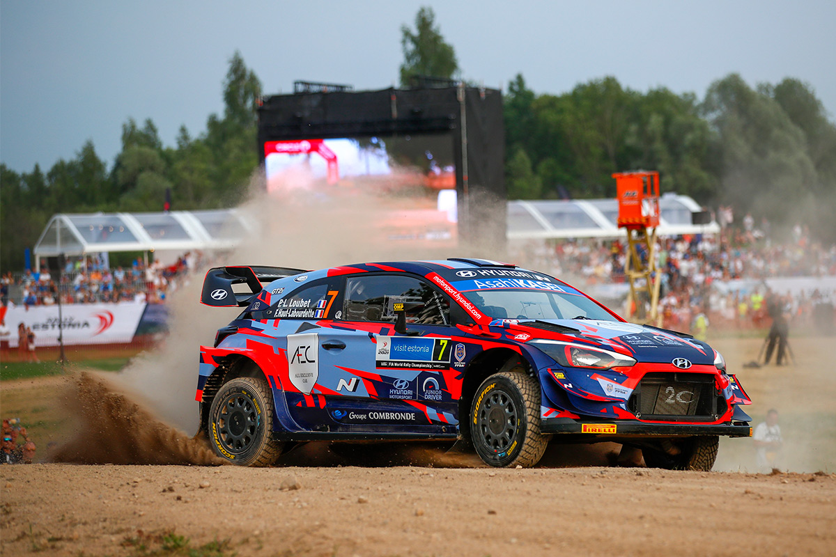 Пьер-Луи Лубе и Флориан У-Лабурдет, Hyundai i20 Coupe WRC, ралли Эстония 2021