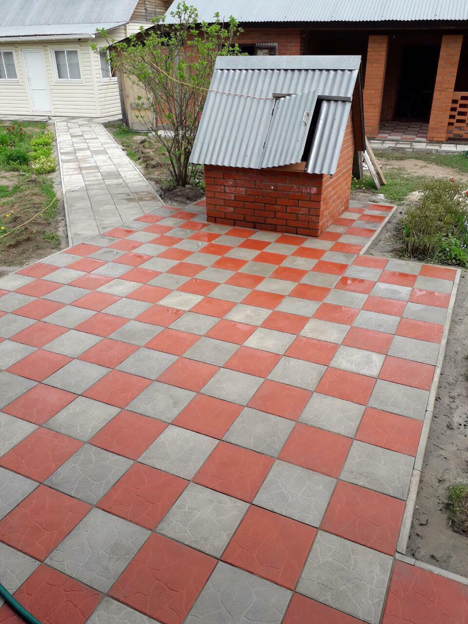 Галерея ,тротуарная плитка ,кладка тротуарной плитки в Боровске