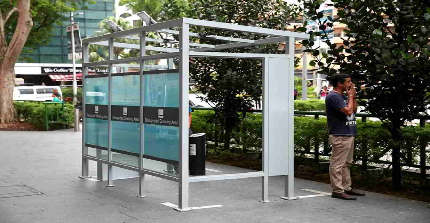 Установка павильонов для курения