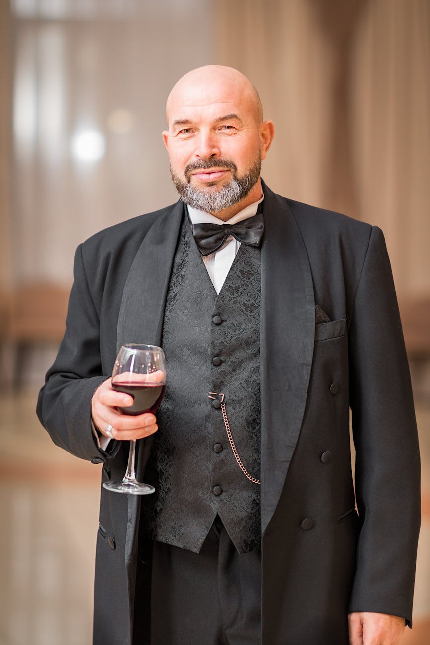 Мужчина в стиле black-tie на мероприятии
