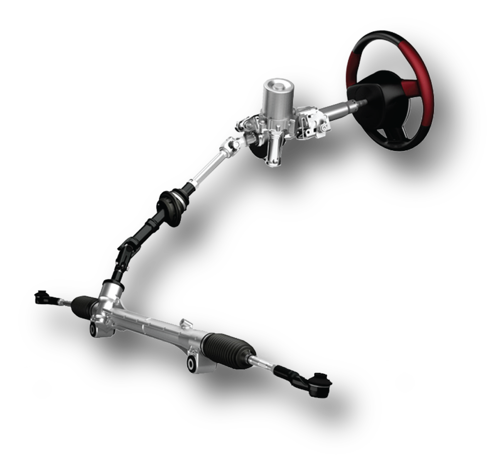 Рулевая рейка с рулем 